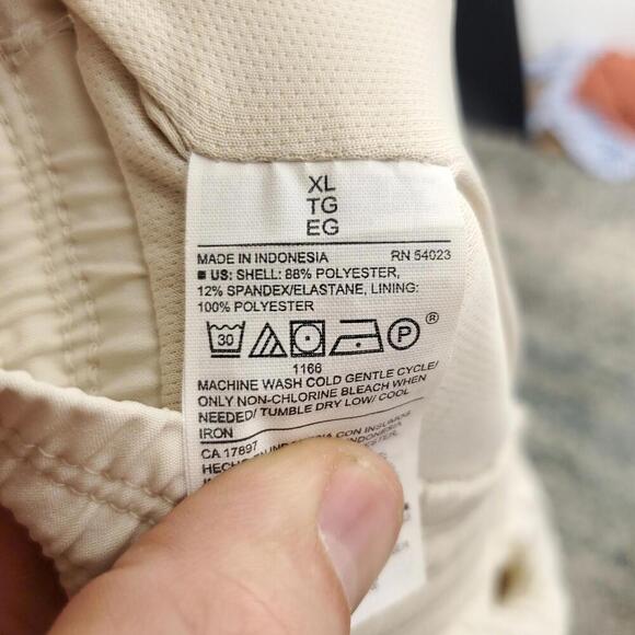 Old Navy Pants WOmens XL Stretch Tech Pull On Joggers Cargo Athleisure Cream - Picture 8 of 9